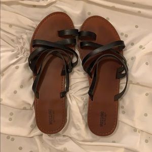 Target black strappy sandals